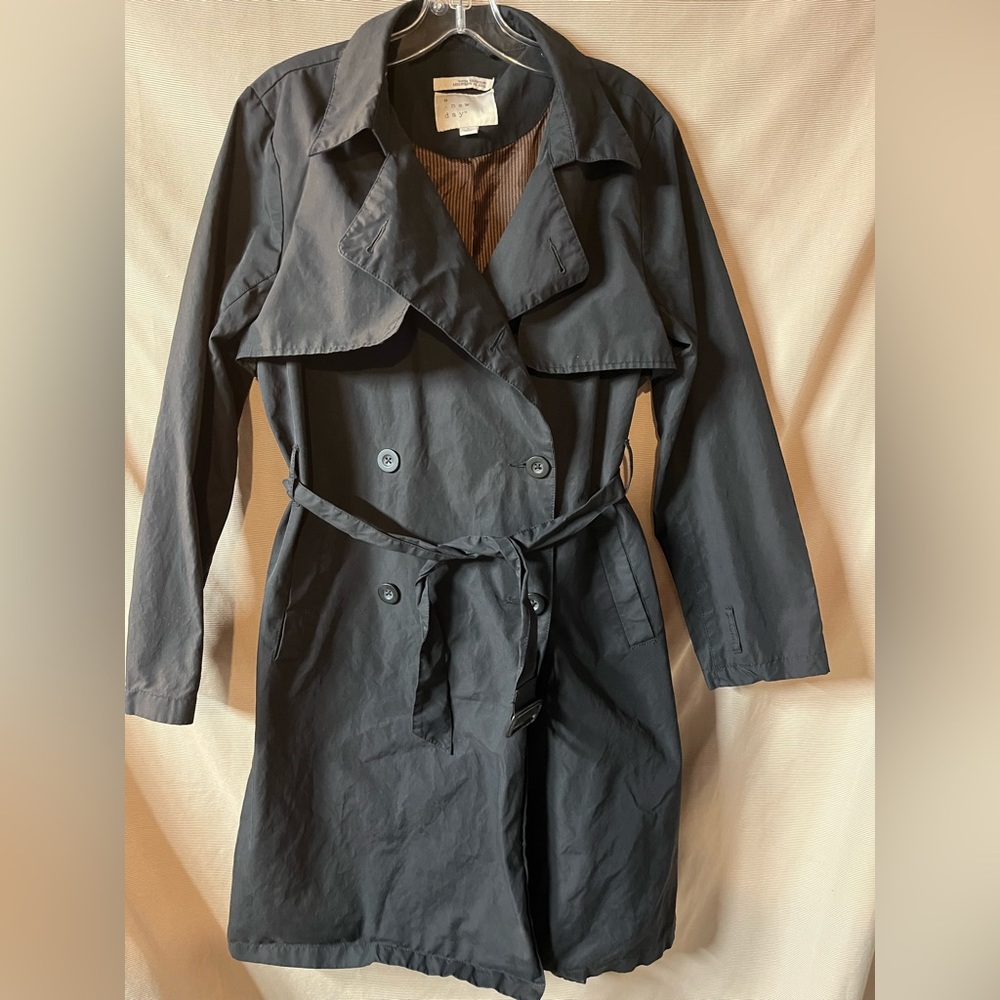 A New Day water resistant mid-length trench
